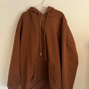 SHEIN Kangaroo Pocket Drawstring Hoodie
